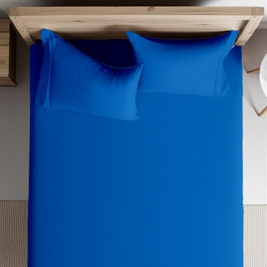 Fitted Sheet - Azure Blue