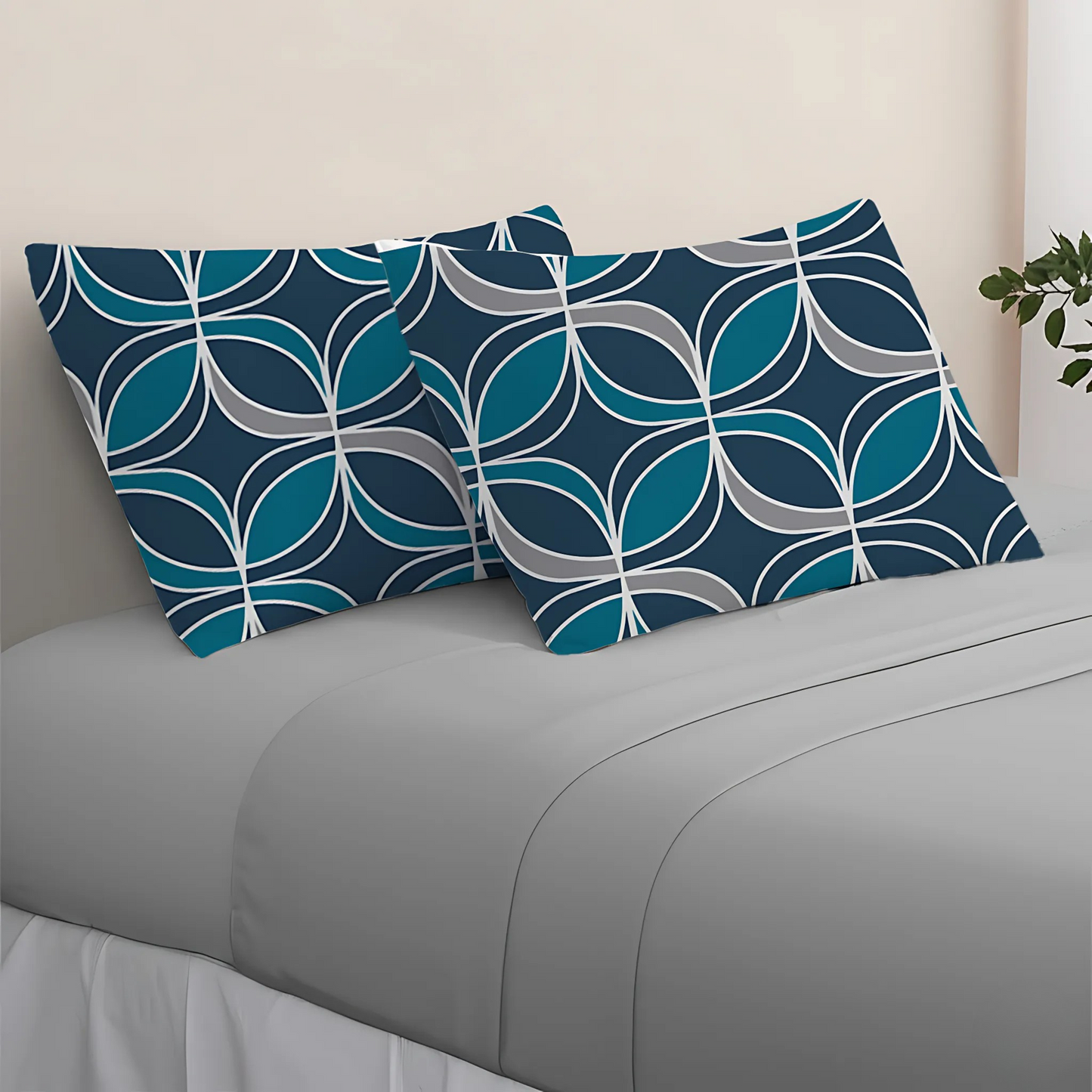 Geometric Zinc Pillow Covers