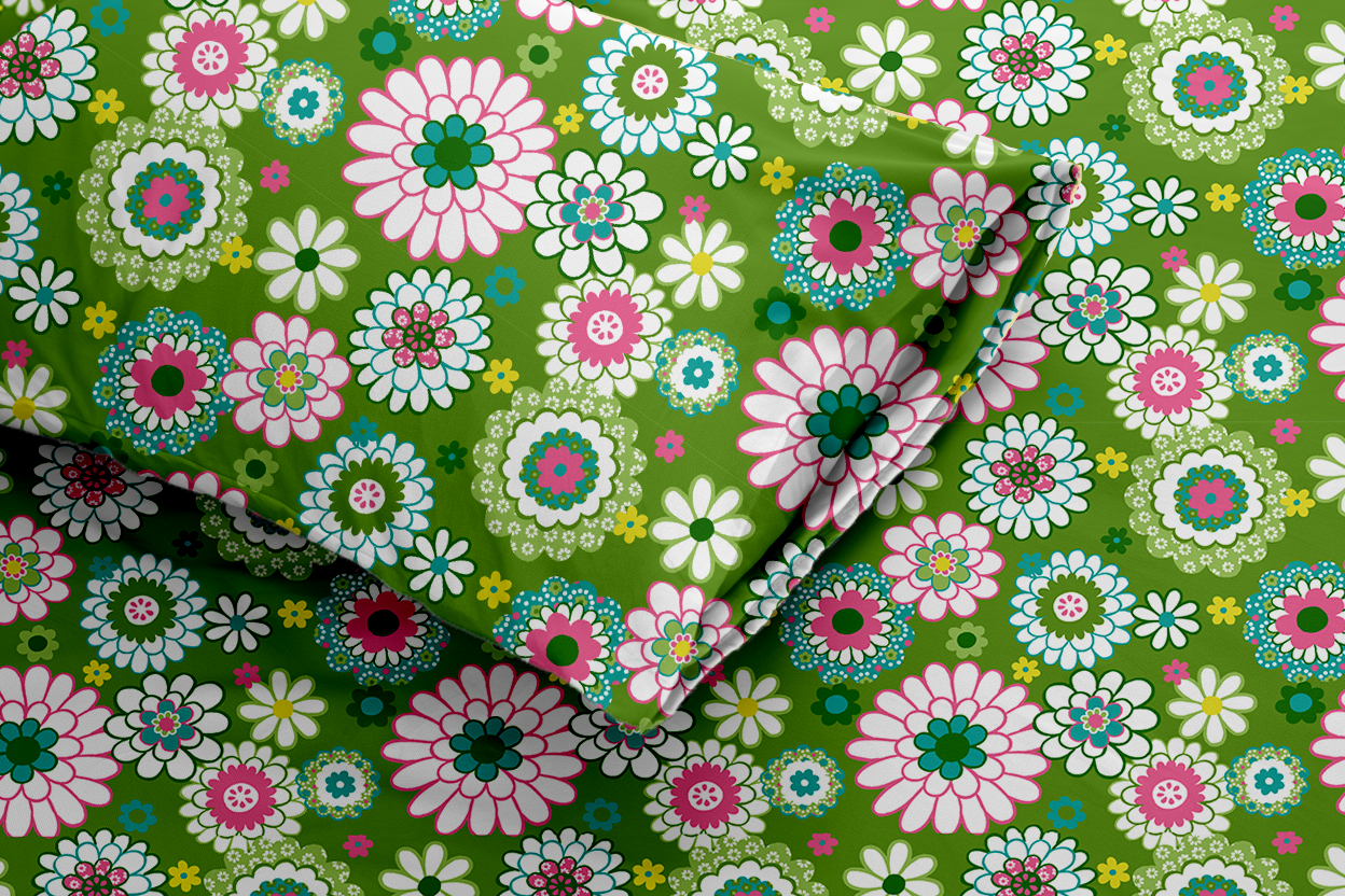 Floral Bloom - Green