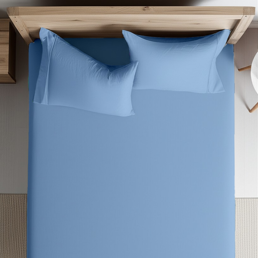 Fitted Sheet - Light Blue