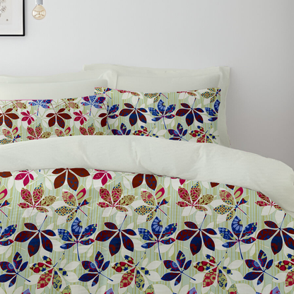 Regal Flora Duvet Covet Set 6pcs - Olive Bloom