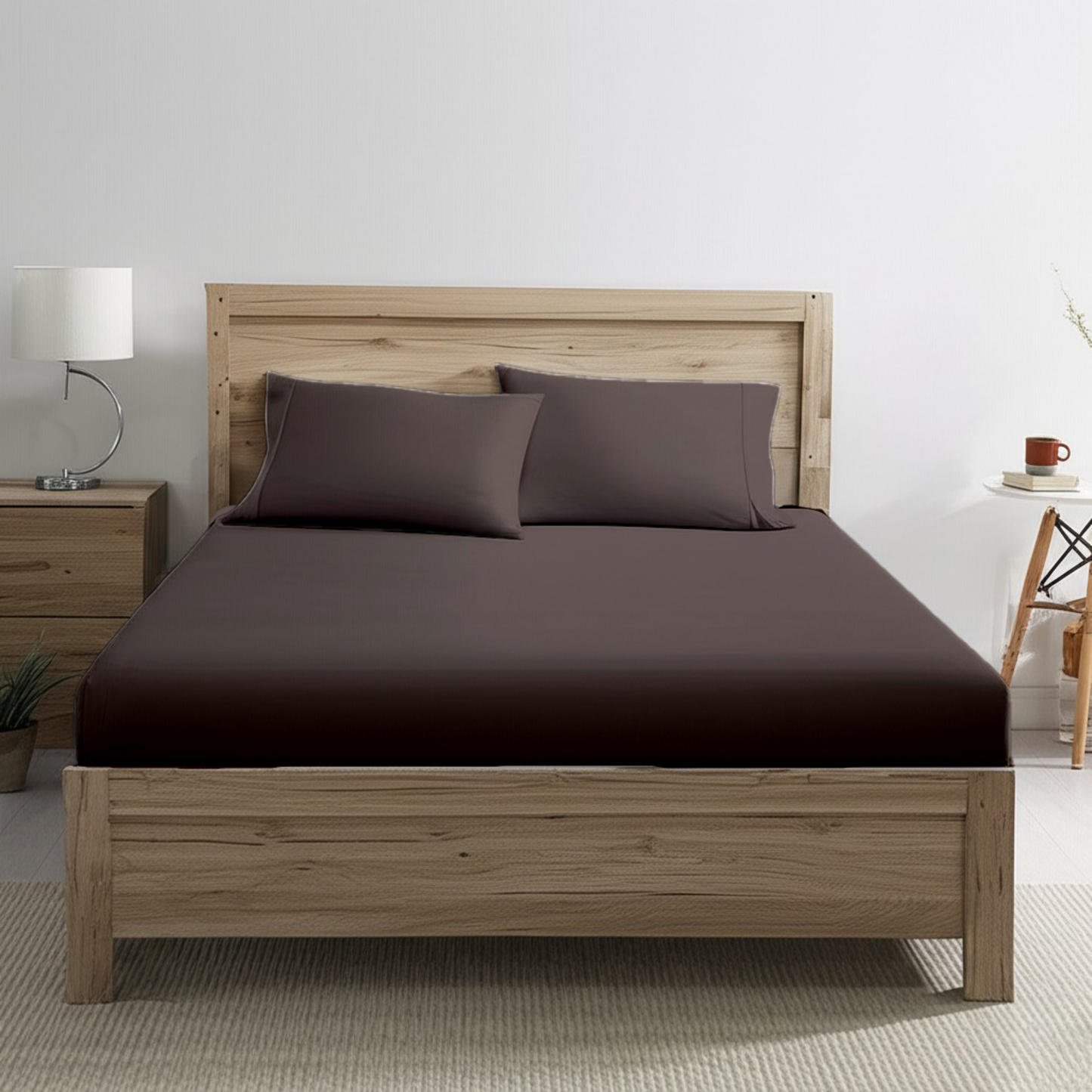 Fitted Sheet - Choco Brown