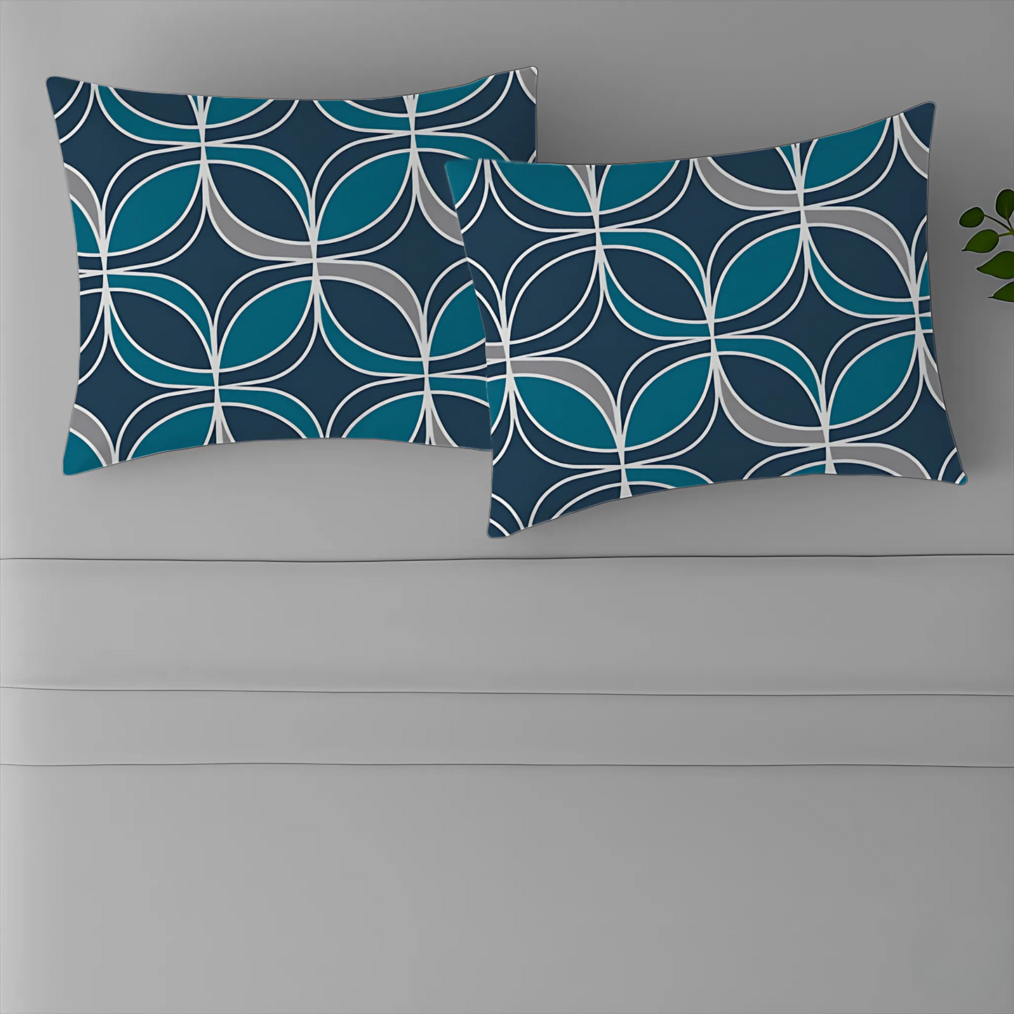 Geometric Zinc Pillow Covers