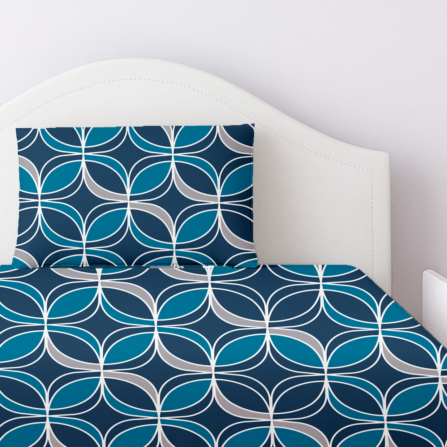 Geometric Zinc Printed Bedsheet