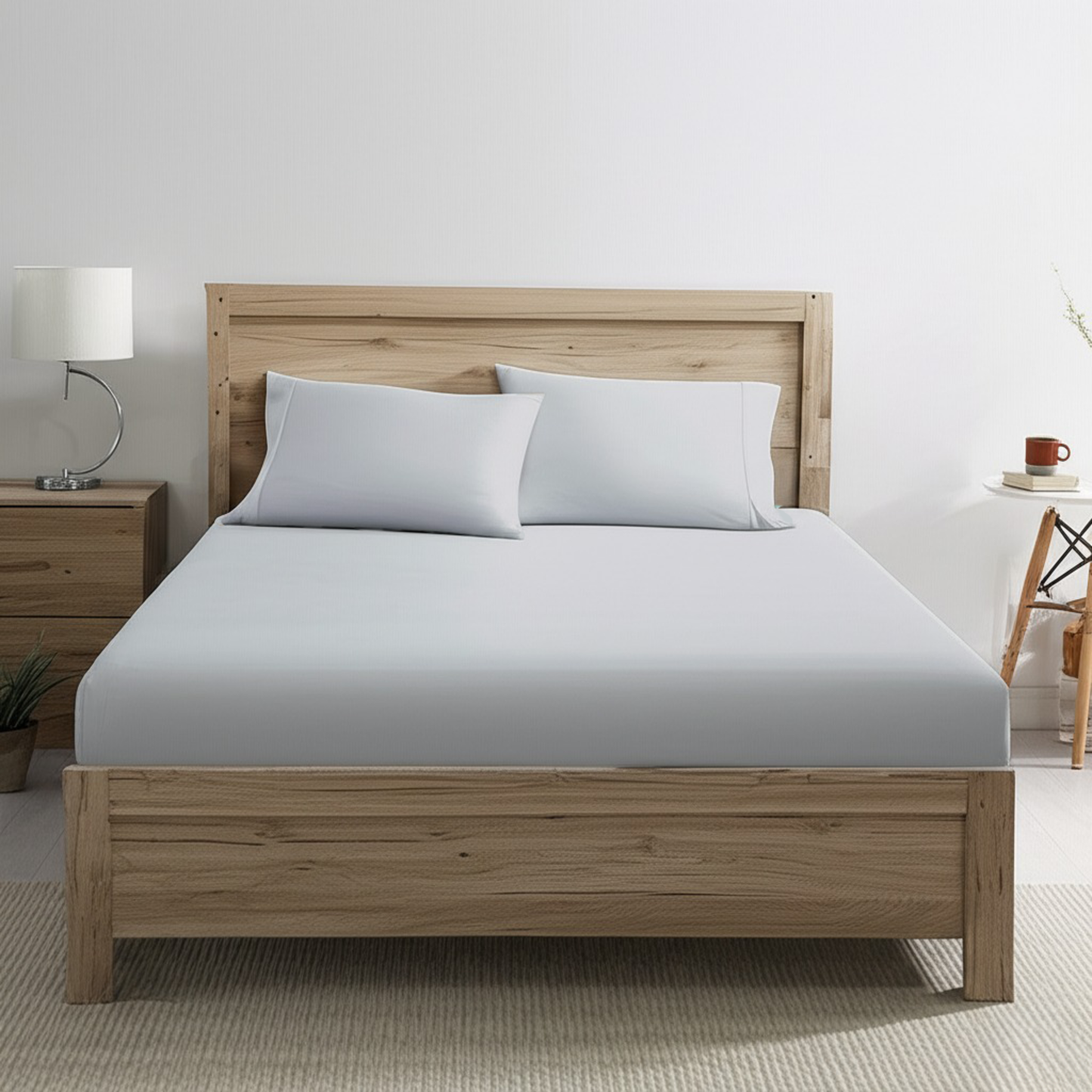 Fitted Sheet - Light Grey