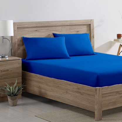 Fitted Sheet - Azure Blue