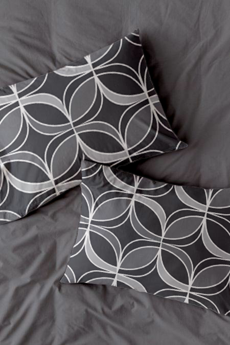 Geometric Grey Duvet Cover Set