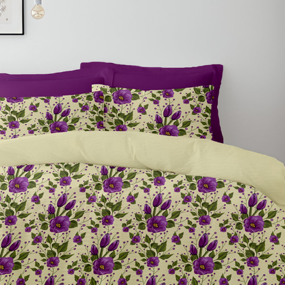 Garden Grace Duvet Cover Set 6pcs -  Purple