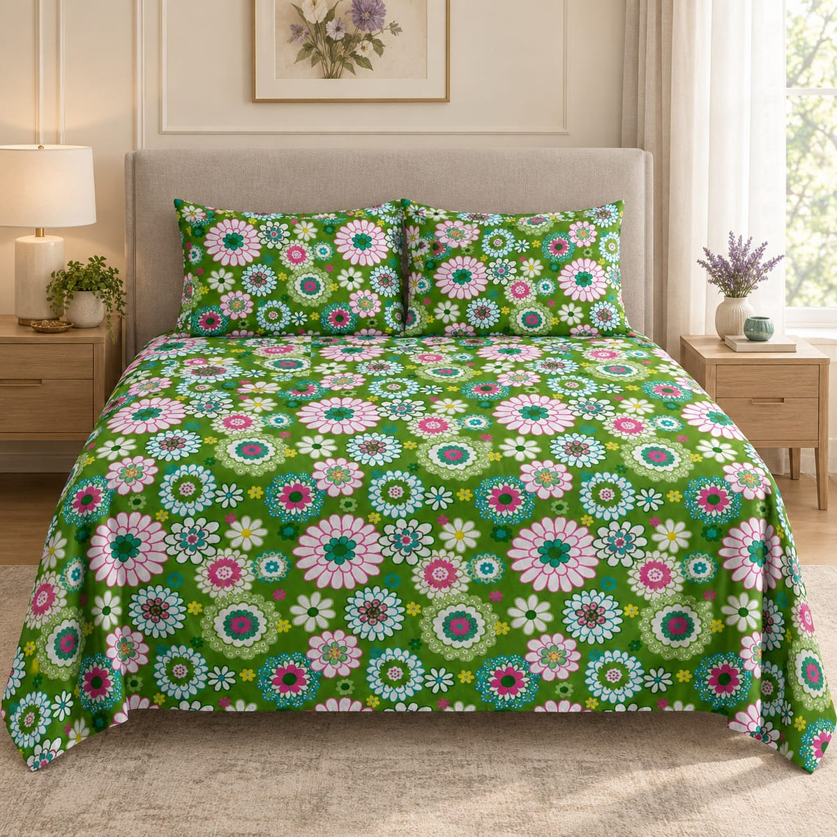 Floral Bloom - Green
