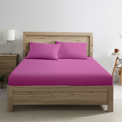 Fitted Sheet - Rose Pink