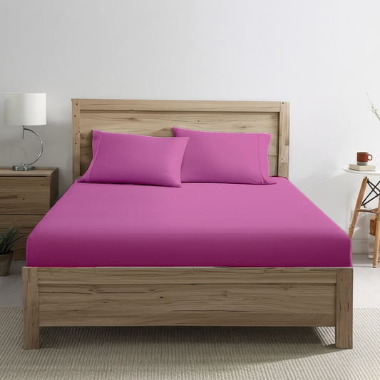 Fitted Sheet - Rose Pink
