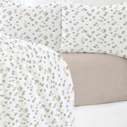 Soft Haze Fleece Bedsheet - Caramel Mist