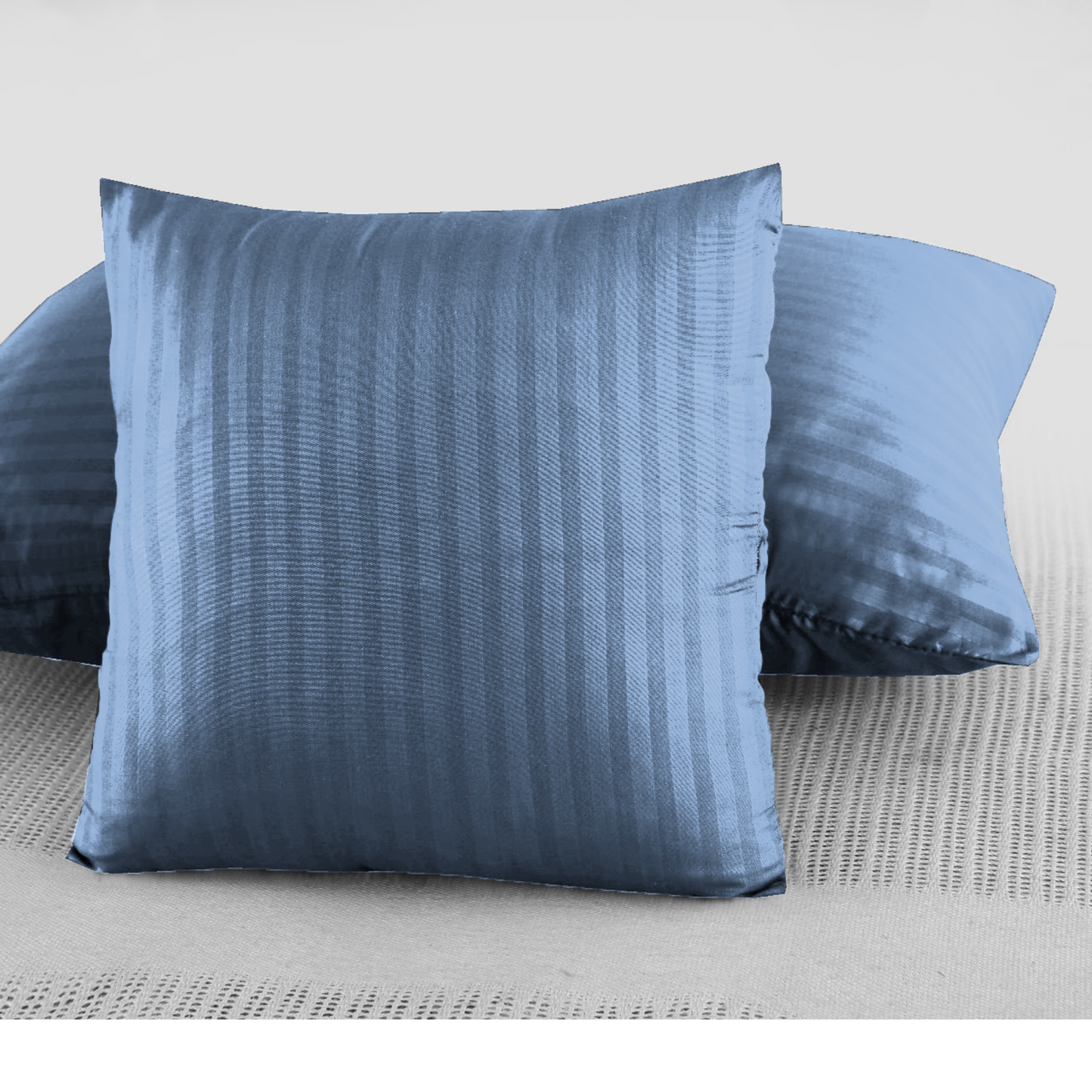 Polyester Silver Satin Stripe bedsheet