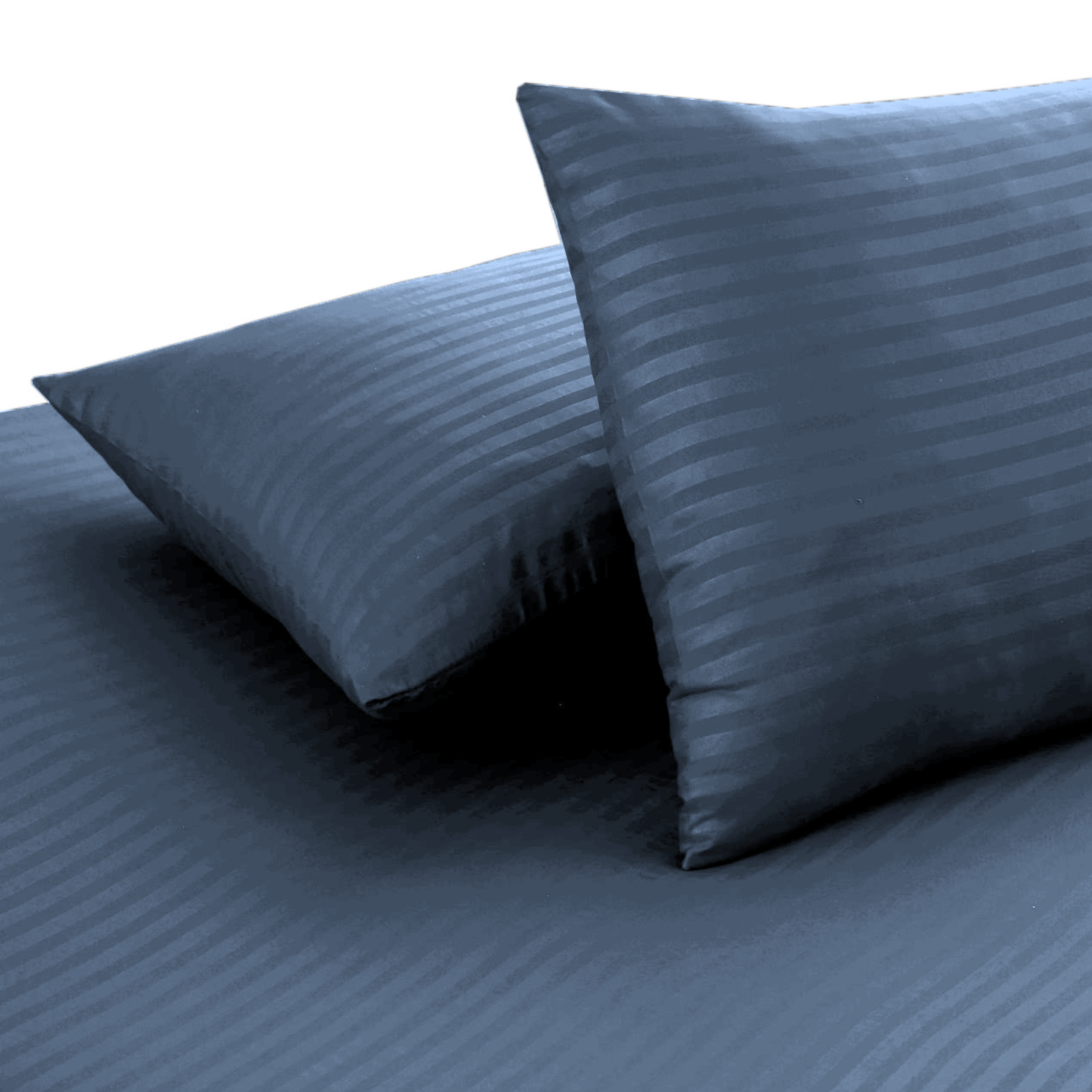 Polyester Silver Satin Stripe bedsheet