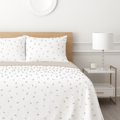 Raindrop Fleece Bedsheet - Sand