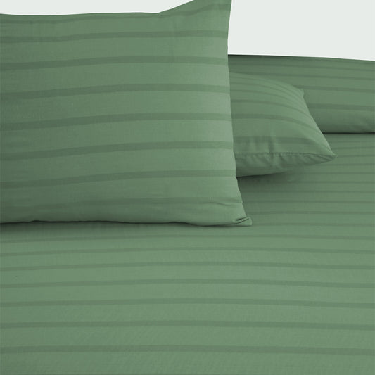 Emerald Bands Printed Bedsheet