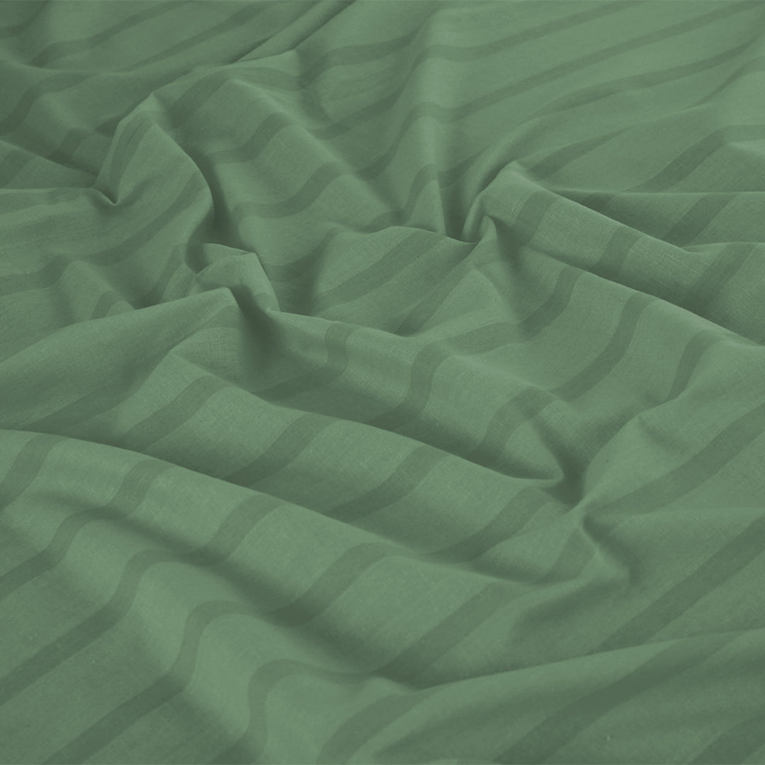 Emerald Bands Printed Bedsheet