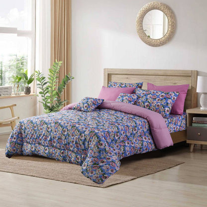 Comforter Set 8pcs- Petal Pink