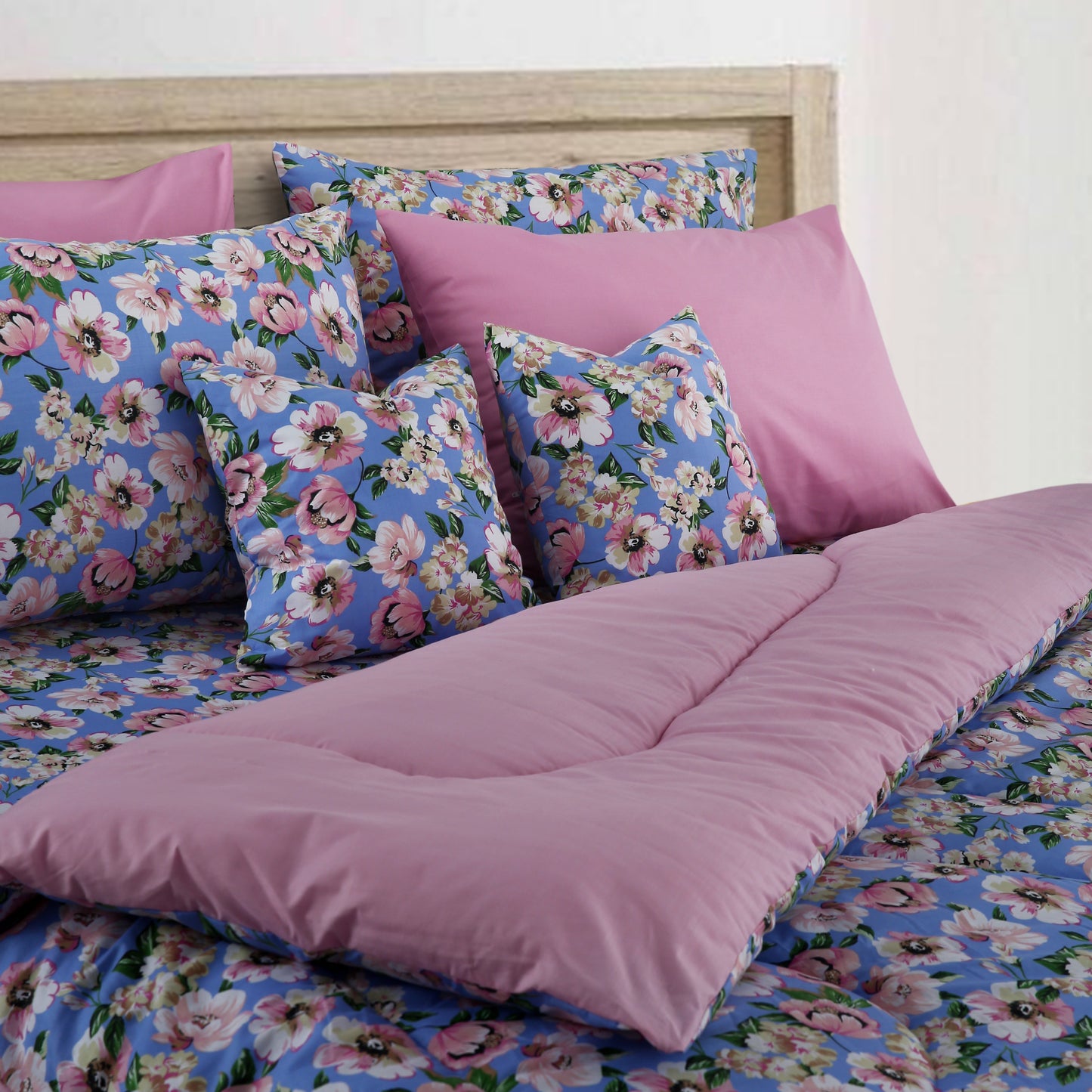 Comforter Set 8pcs- Petal Pink