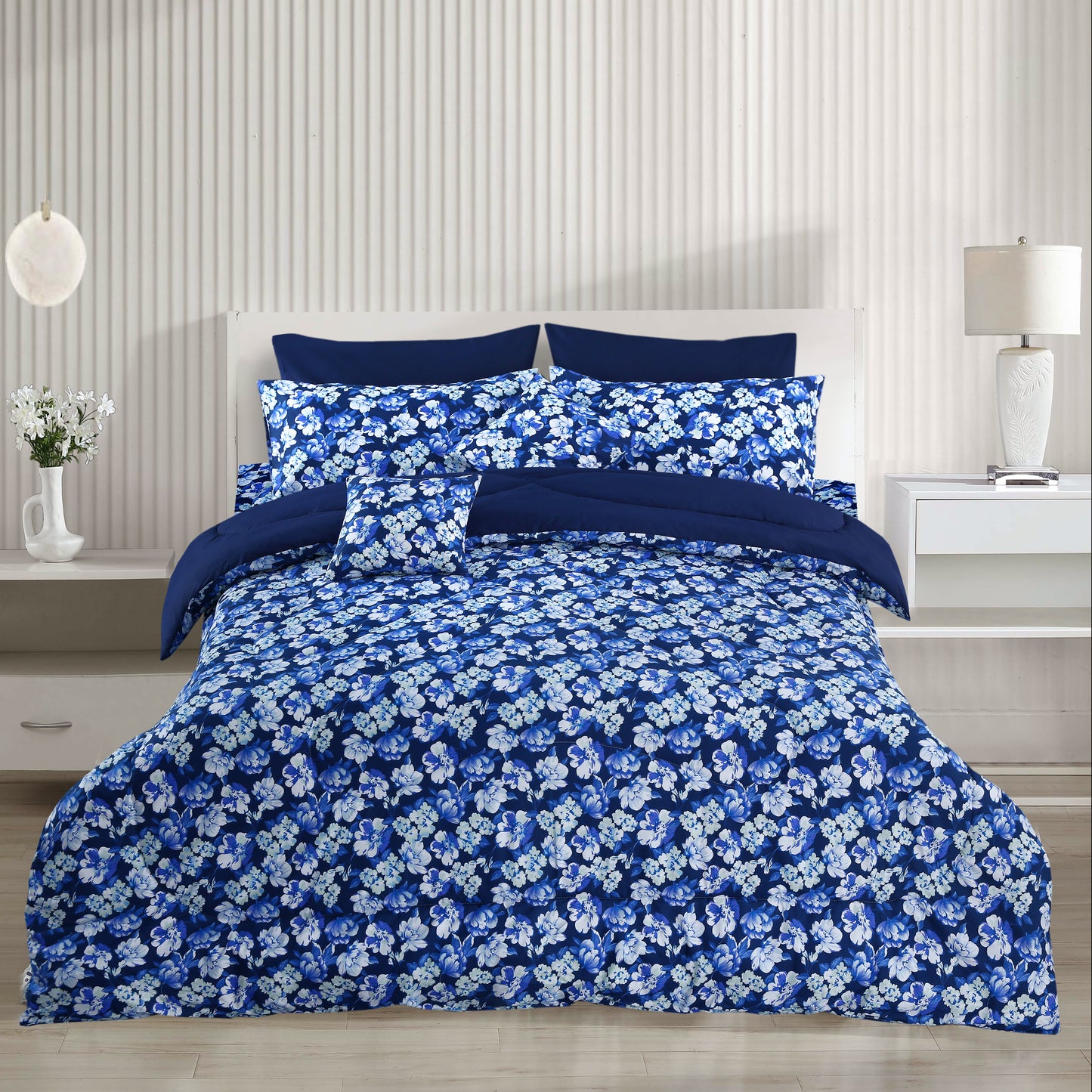 Comforter Set 8pcs - Ocean Blue