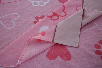 Heartfelt Hues Kids Printed Bedsheet
