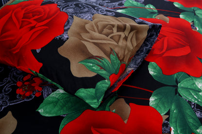 Ruby Roses Printed Bedsheet