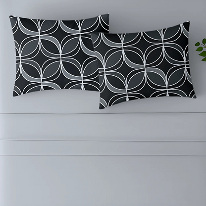 Geometric Grey Pillow Covers