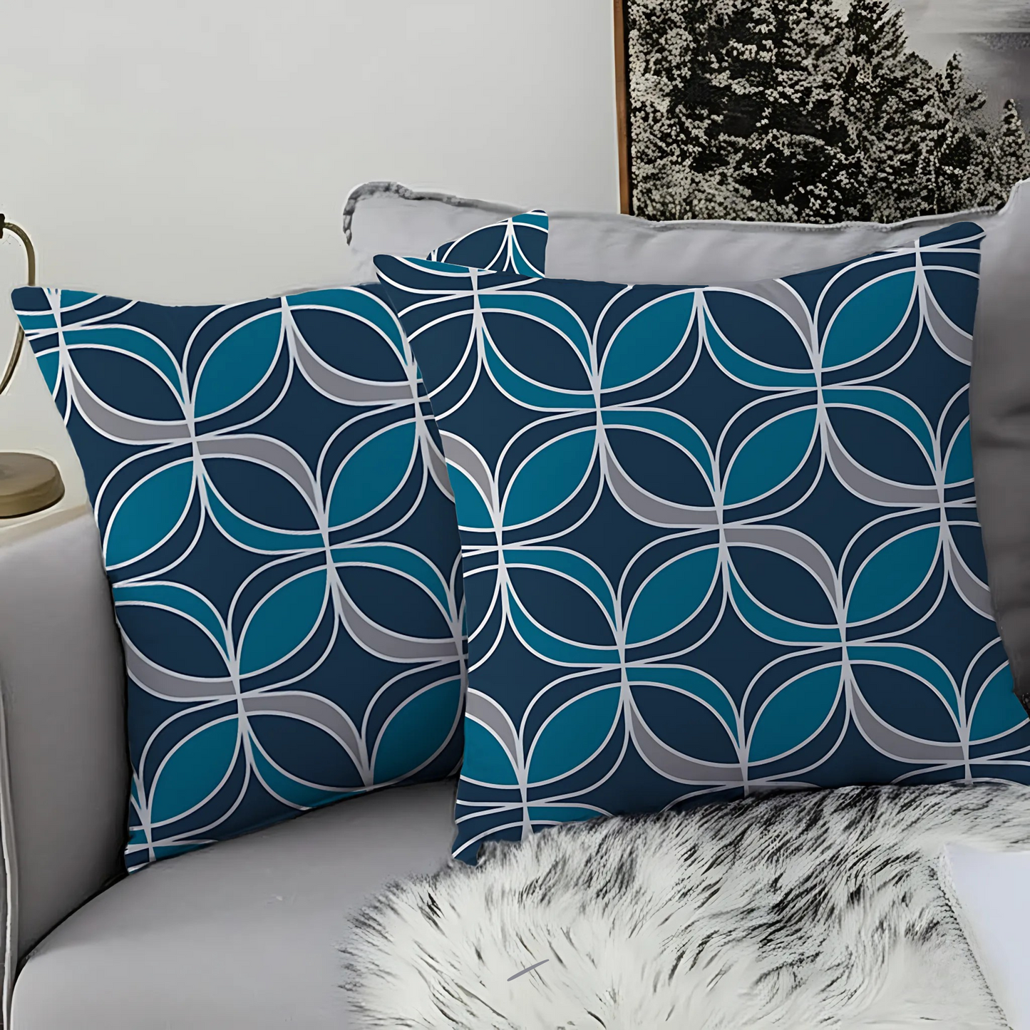Geometric Zinc Cushion Covers