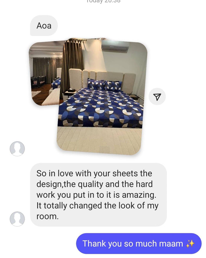 Customer feedback screenshot shared with Colour Home