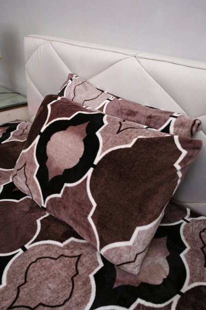 Royal Geometric - 200 GSM Fleece Bedsheet
