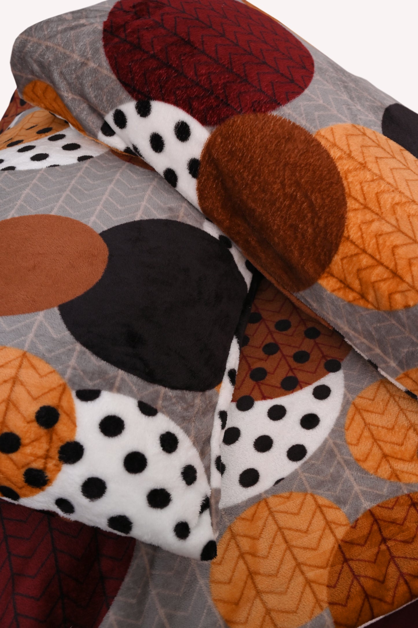 Polka Dots - 200 GSM fleece bedsheet