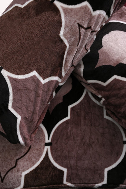 Royal Geometric - 200 GSM Fleece Bedsheet