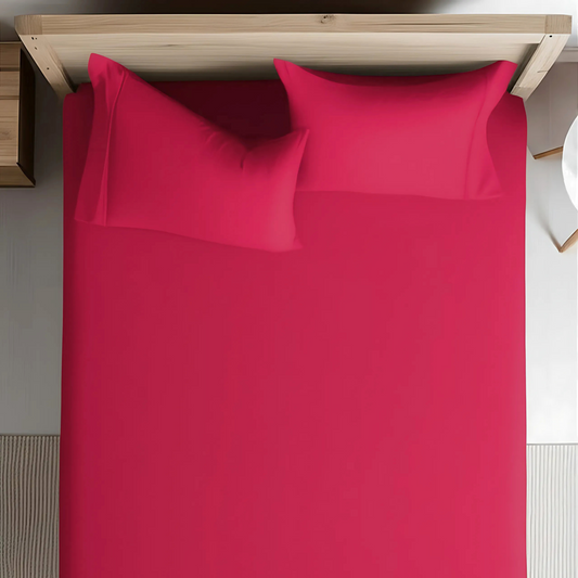 Fitted Sheet- Pink Plush