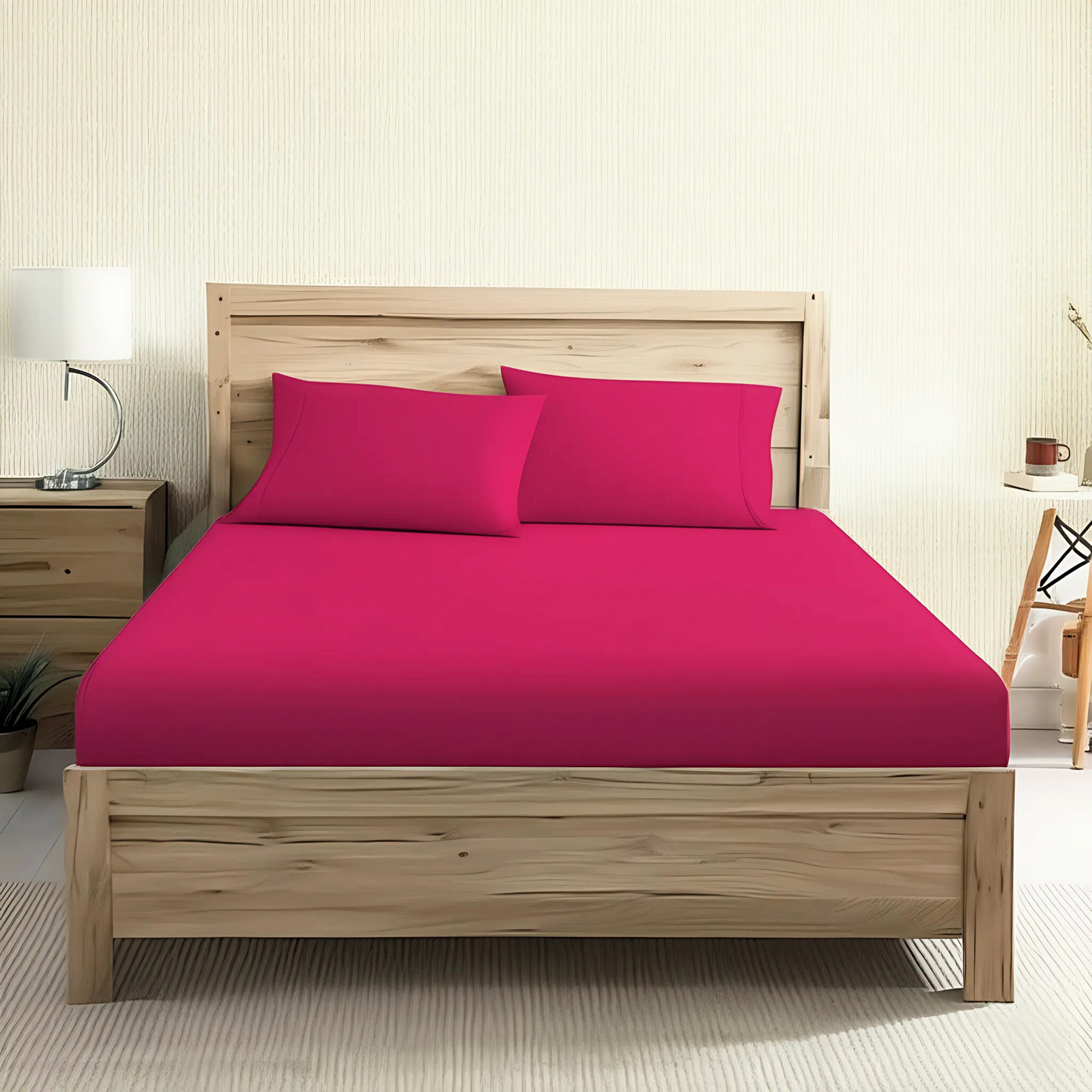 Fitted Sheet- Pink Plush