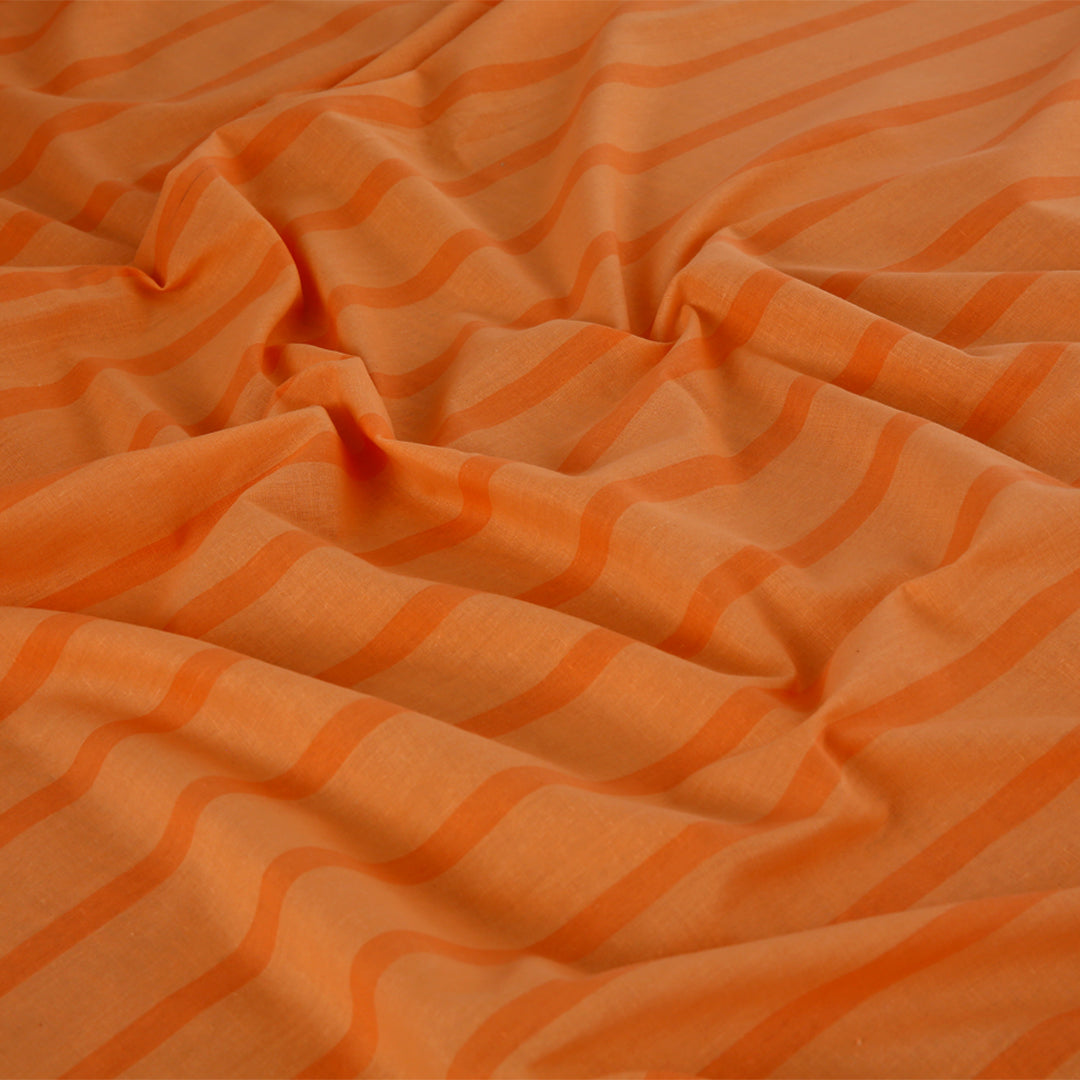 Sunset Rows Printed Bedsheet