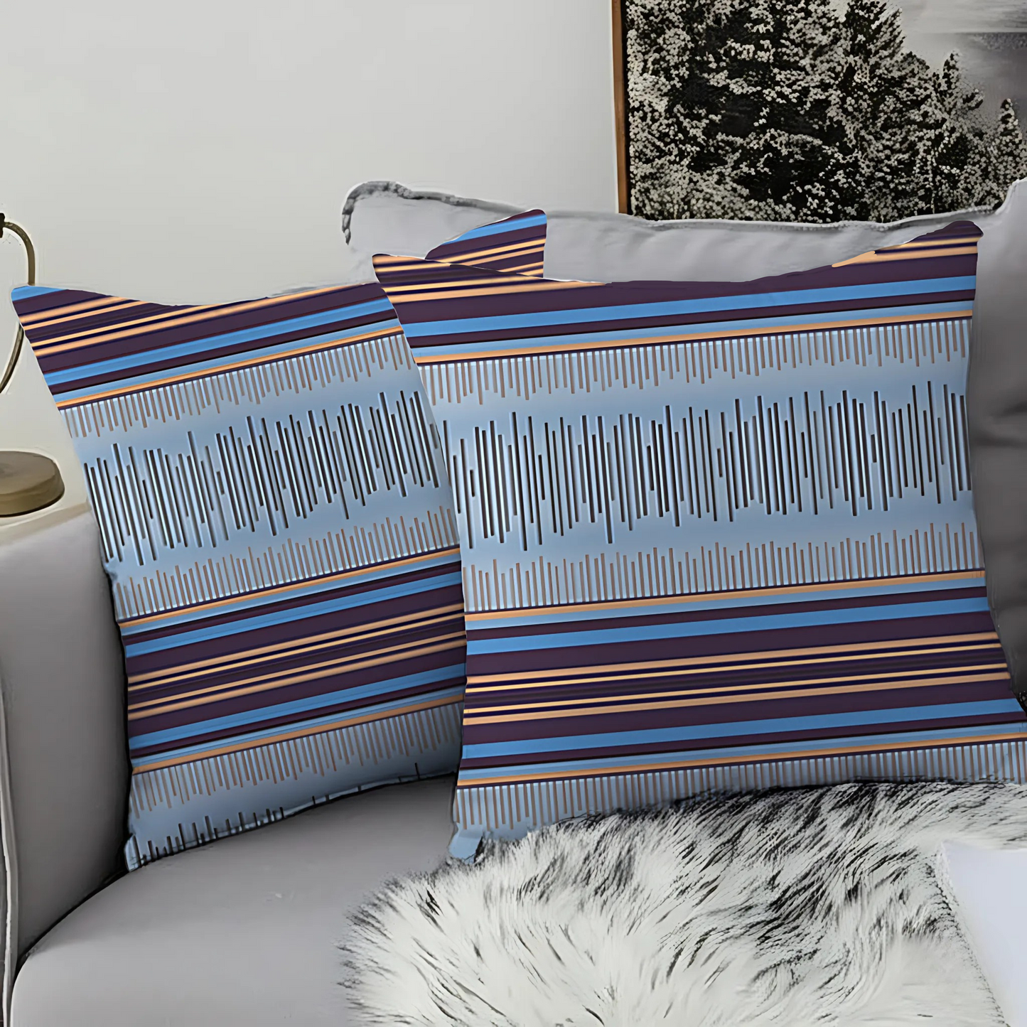 Twilight Stripe Cushion Cover