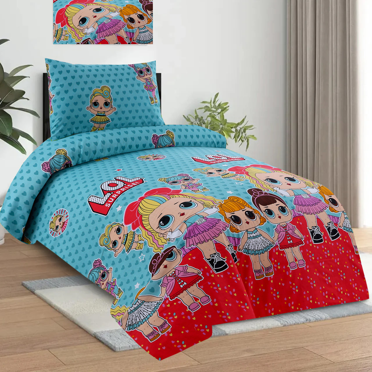 LOL Kids Printed Bedsheet