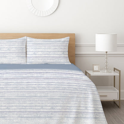 Breva Fleece Bedsheet - Blue