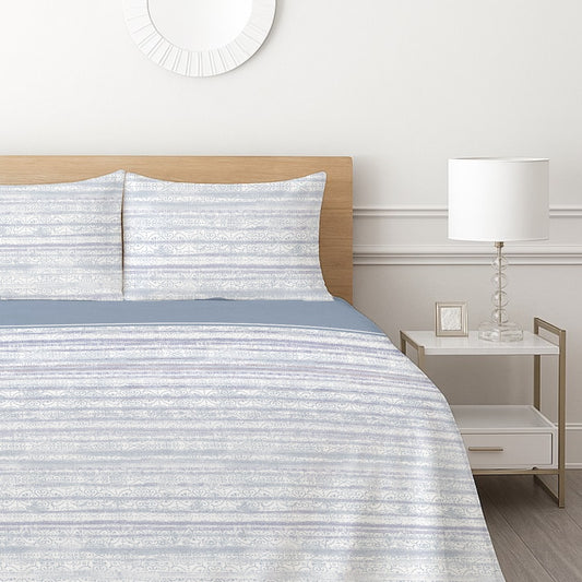 Breva Fleece Bedsheet - Blue