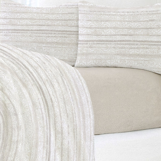 Breva Fleece Bedsheet - Beige