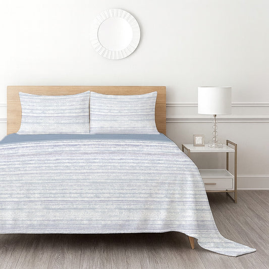 Breva Fleece Bedsheet - Blue