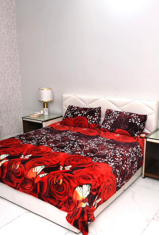 Redwood - 200 GSM fleece bedsheet