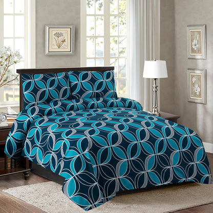 Geometric Zinc Printed Bedsheet