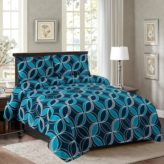 Geometric Zinc Printed Bedsheet