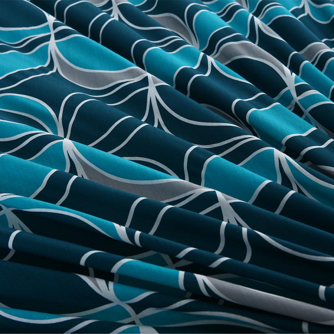 Geometric Zinc Printed Bedsheet