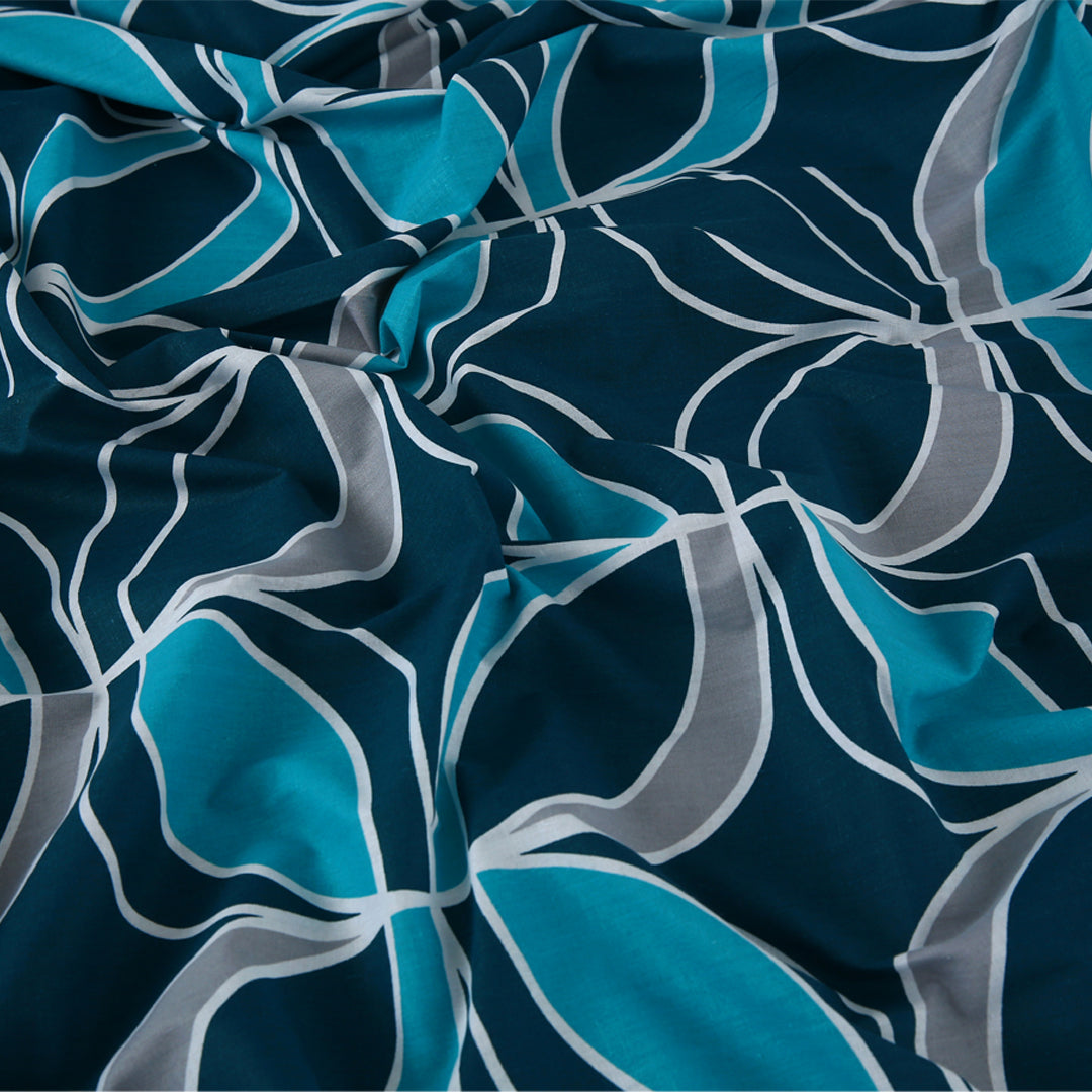 Geometric Zinc Printed Bedsheet