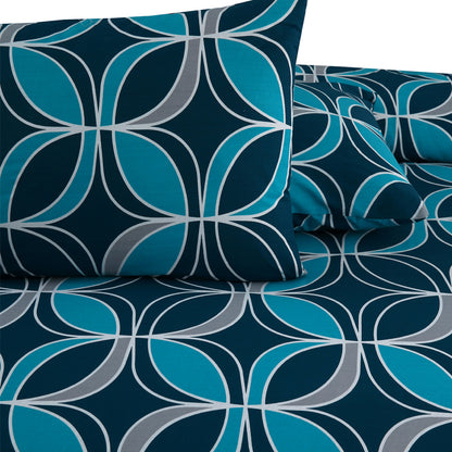 Geometric Zinc Printed Bedsheet