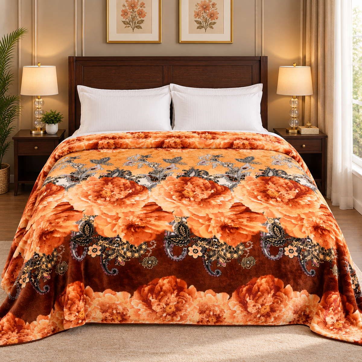 Vanilla Bloom Blanket – 300 GSM