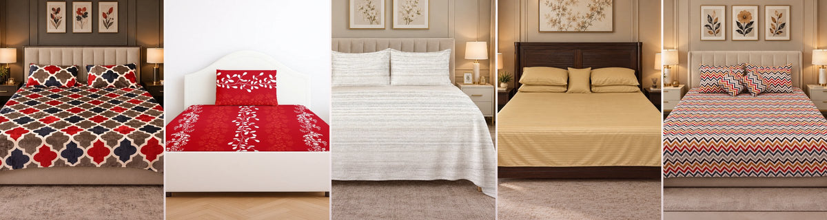 Colour Home bedsheets: fleece, printed and satin range