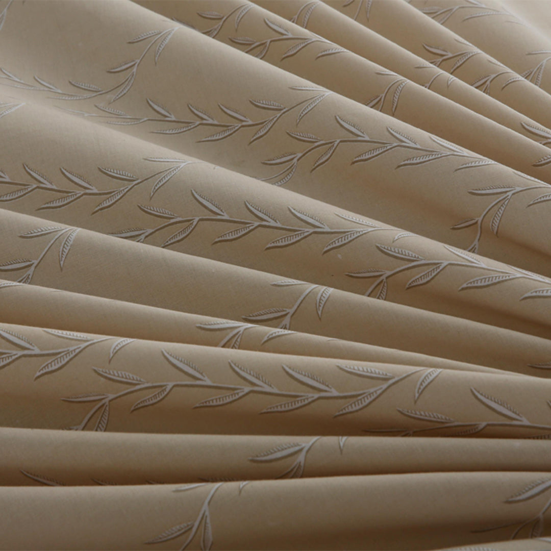 Oasis Beige Printed Bedsheet